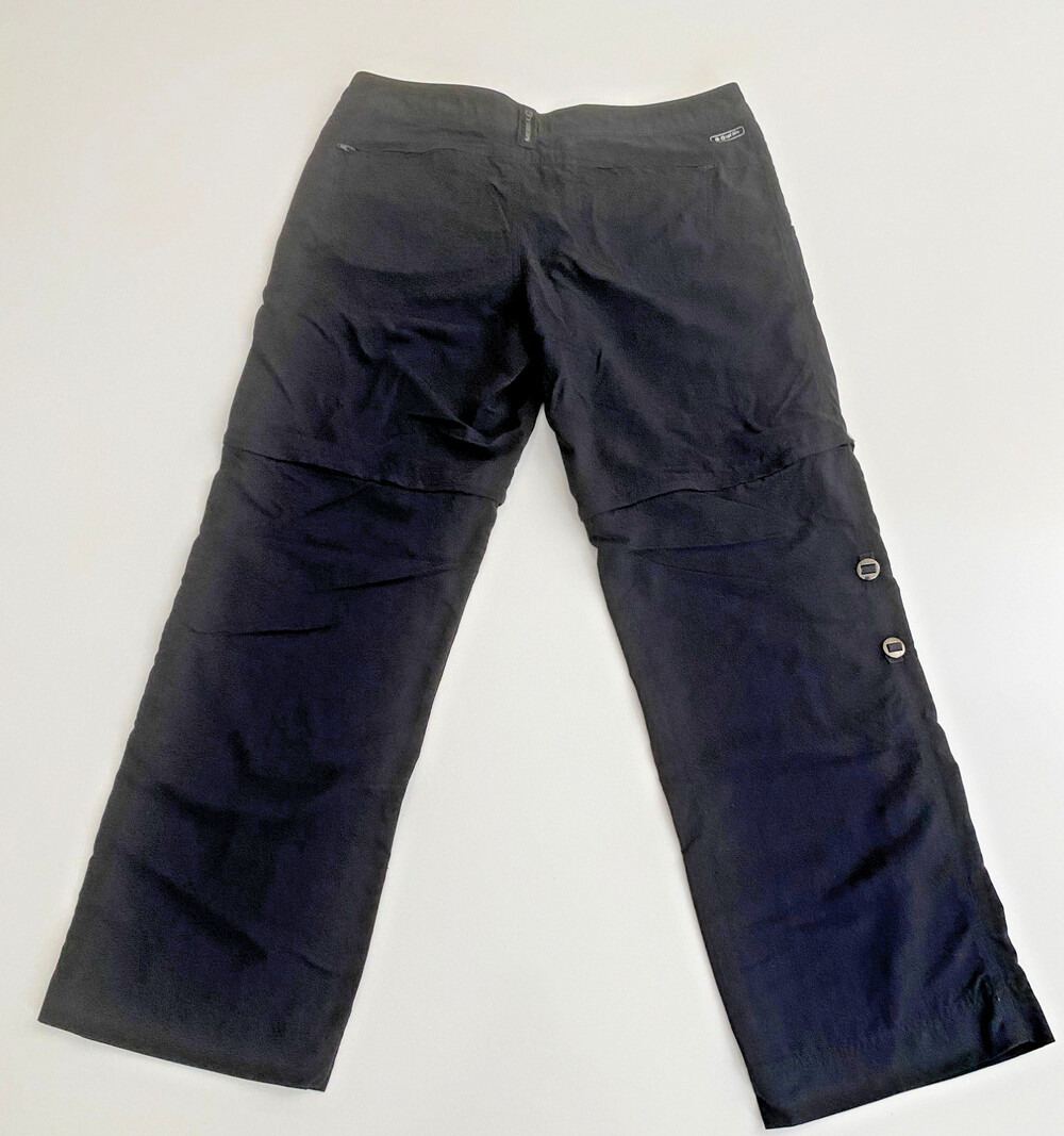 Merrell Women's Convertable Zip-Off Hiking Pants Black 36x32 UPF 50+